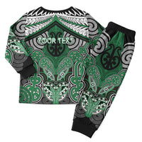 Aotearoa Iwi Ngati Maniapoto Personalised Christmas Pajama Set Maori Kowhaiwhai Pattern LT19 - Polynesian Pride
