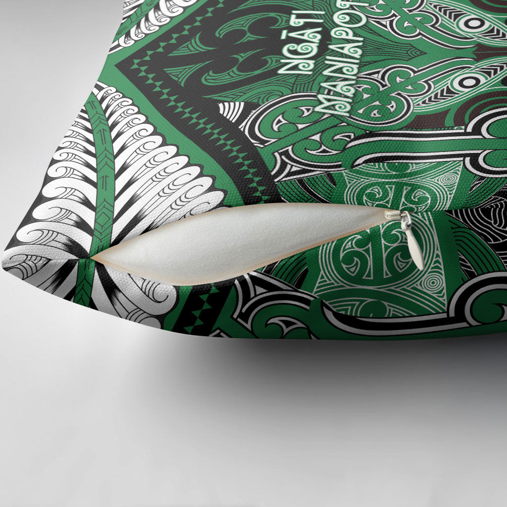 Aotearoa Iwi Ngati Maniapoto Pillow Cover Maori Kowhaiwhai Pattern LT19 - Polynesian Pride
