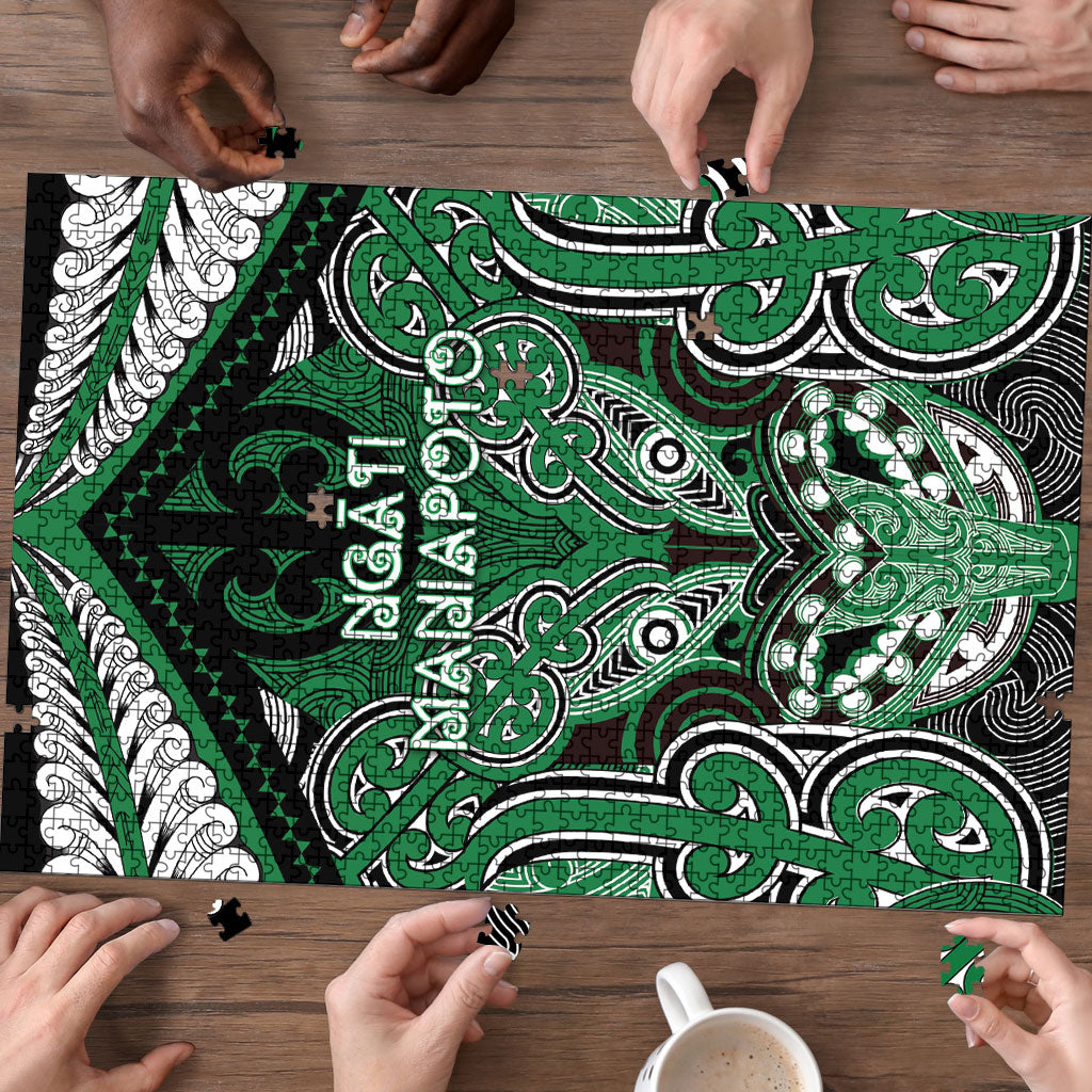 Aotearoa Iwi Ngati Maniapoto Puzzle Maori Kowhaiwhai Pattern LT19 - Polynesian Pride