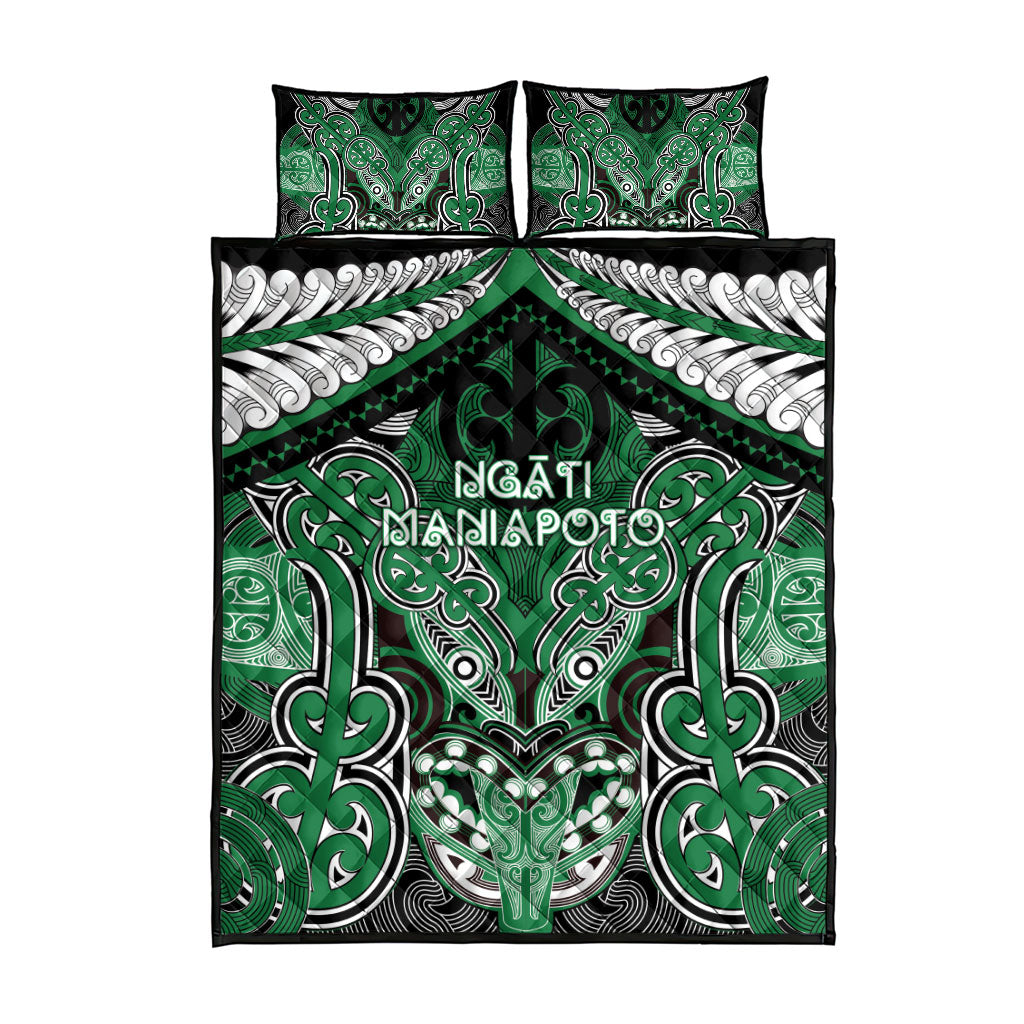 Aotearoa Iwi Ngati Maniapoto Quilt Bed Set Maori Kowhaiwhai Pattern LT19 - Polynesian Pride