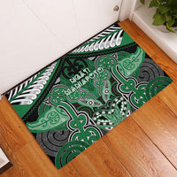 Aotearoa Iwi Ngati Maniapoto Rubber Doormat Maori Kowhaiwhai Pattern LT19 - Polynesian Pride