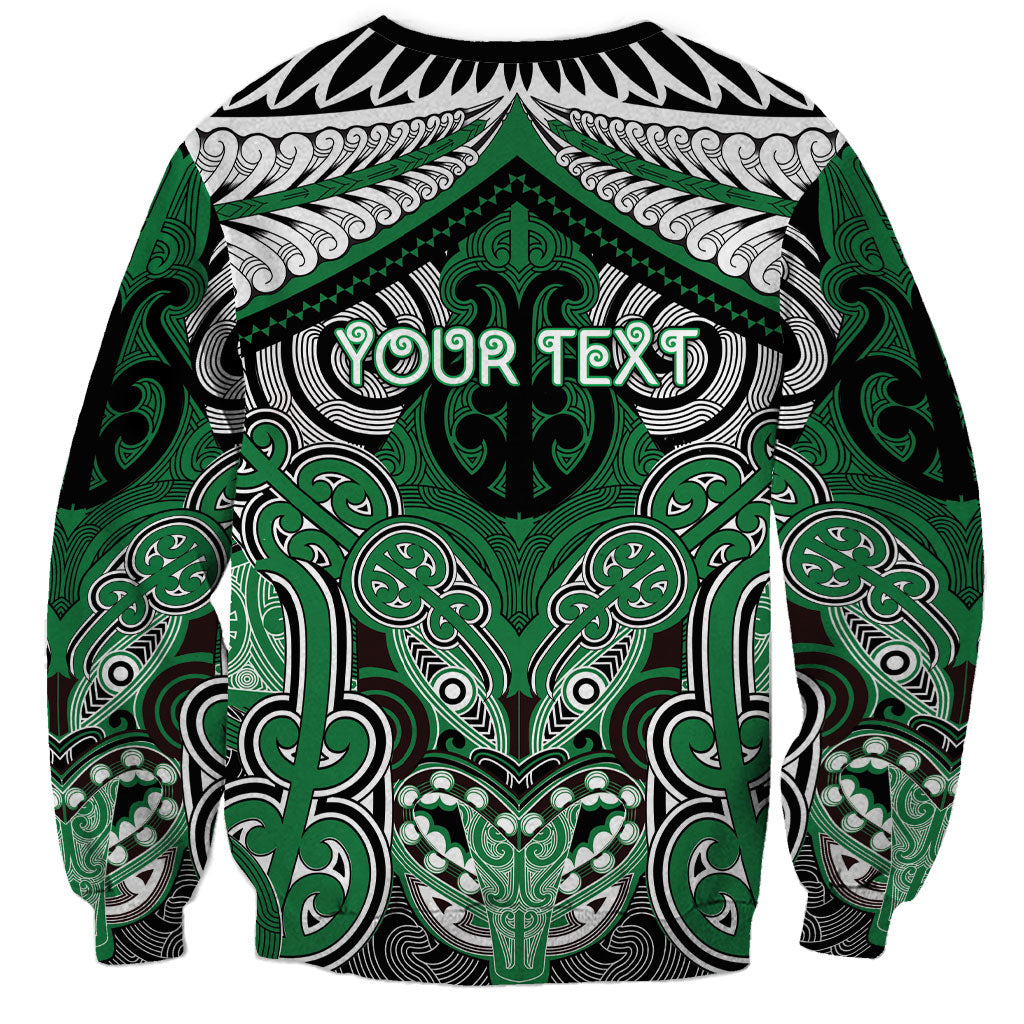 Aotearoa Iwi Ngati Maniapoto Personalised Sweatshirt Maori Kowhaiwhai Pattern LT19 - Polynesian Pride