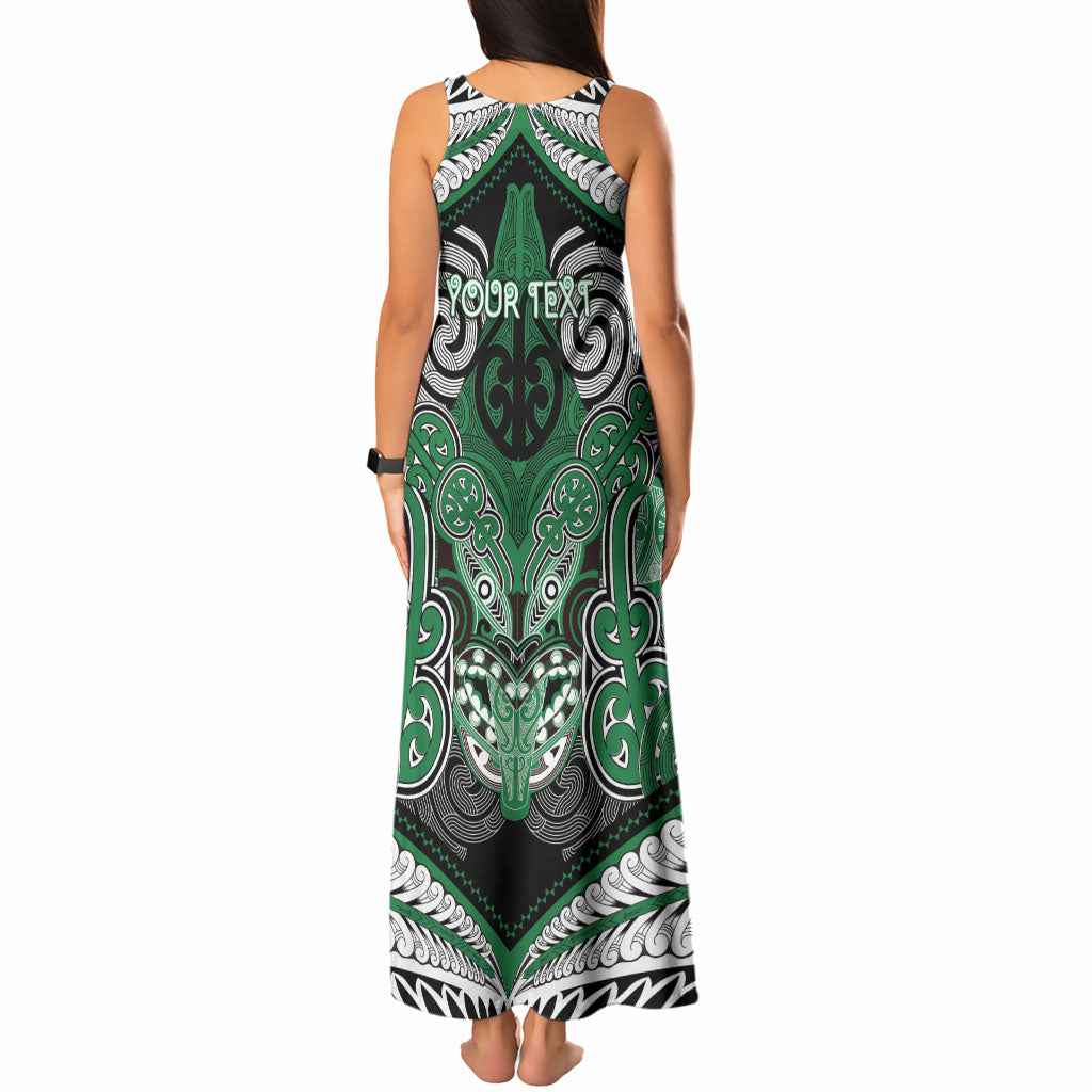 Aotearoa Iwi Ngati Maniapoto Personalised Tank Maxi Dress Maori Kowhaiwhai Pattern LT19 - Polynesian Pride