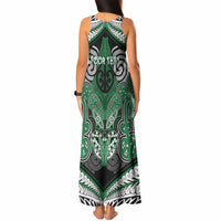 Aotearoa Iwi Ngati Maniapoto Personalised Tank Maxi Dress Maori Kowhaiwhai Pattern LT19 - Polynesian Pride