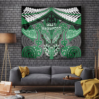 Aotearoa Iwi Ngati Maniapoto Tapestry Maori Kowhaiwhai Pattern LT19 Green - Polynesian Pride