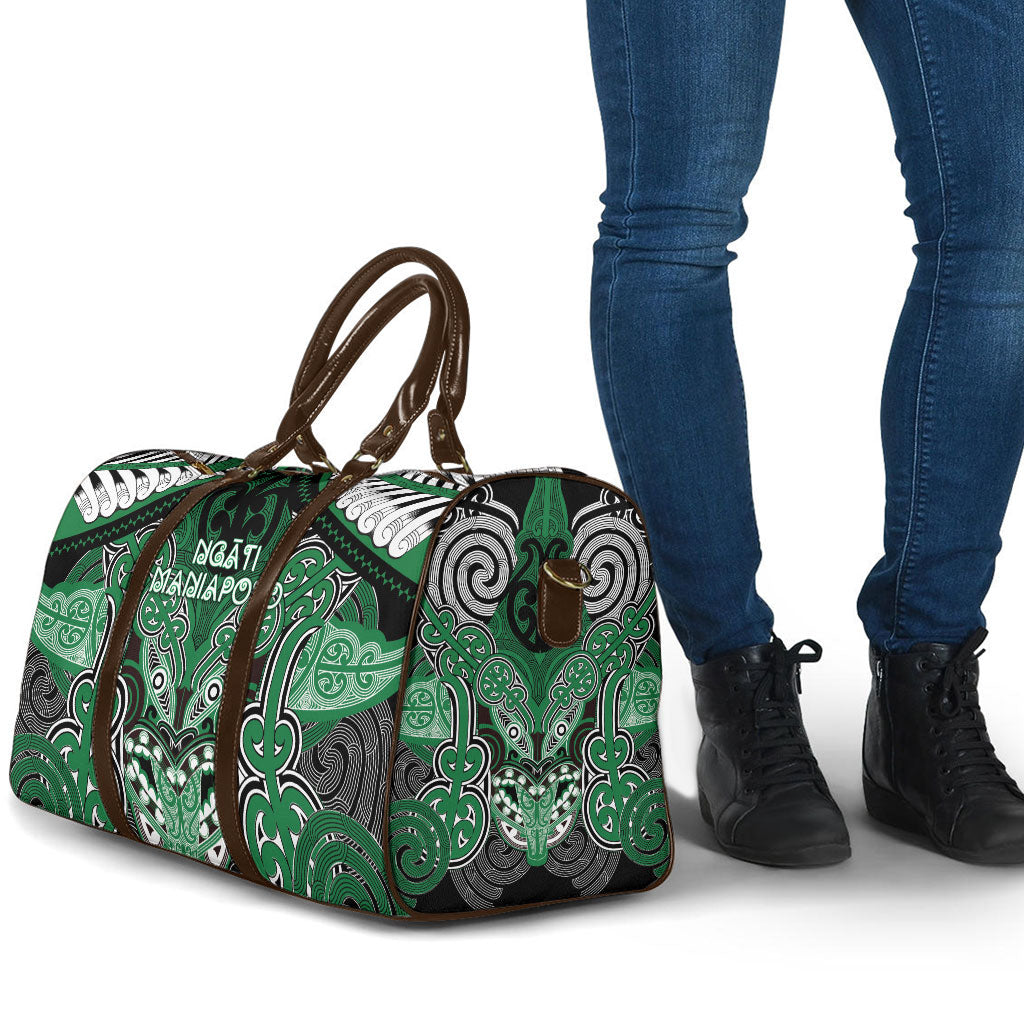 Aotearoa Iwi Ngati Maniapoto Travel Bag Maori Kowhaiwhai Pattern LT19 - Polynesian Pride