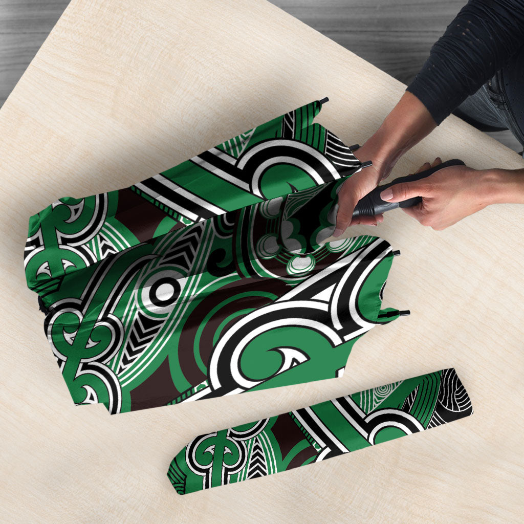 Aotearoa Iwi Ngati Maniapoto Umbrella Maori Kowhaiwhai Pattern LT19 - Polynesian Pride