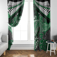 Aotearoa Iwi Ngati Maniapoto Window Curtain Maori Kowhaiwhai Pattern LT19 - Polynesian Pride