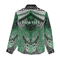 Aotearoa Iwi Ngati Maniapoto Personalised Women Casual Shirt Maori Kowhaiwhai Pattern LT19 - Polynesian Pride