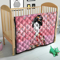 Japanese Geisha Cherry Blossom Quilt Pink Palaka Hawaii Pattern Fusion Design LT19 - Polynesian Pride