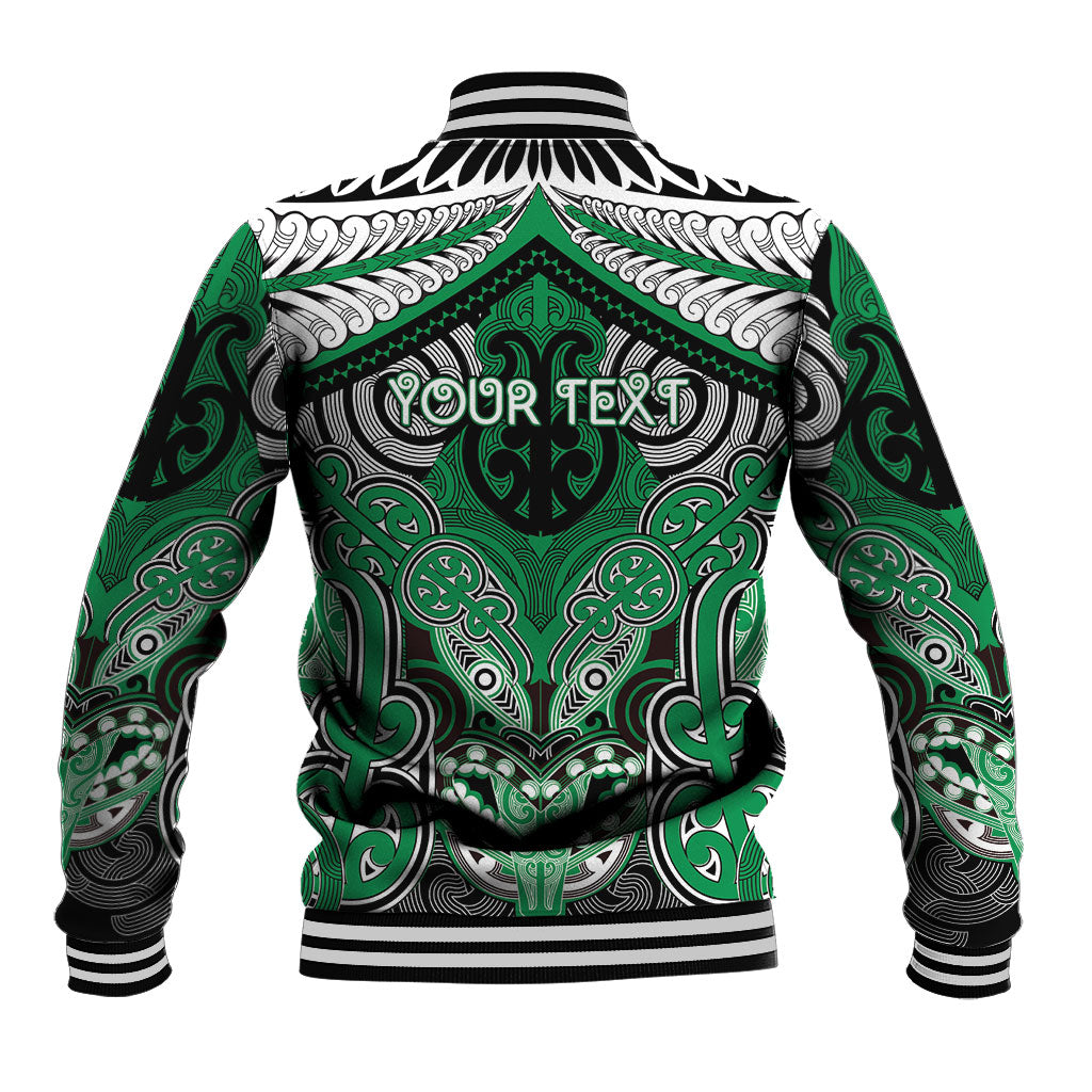 Aotearoa Iwi Ngai Tahu Personalised Baseball Jacket Maori Kowhaiwhai Pattern LT19 - Polynesian Pride