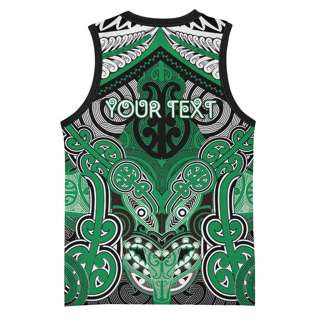 Aotearoa Iwi Ngai Tahu Personalised Basketball Jersey Maori Kowhaiwhai Pattern LT19 - Polynesian Pride