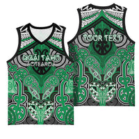 Aotearoa Iwi Ngai Tahu Personalised Basketball Jersey Maori Kowhaiwhai Pattern LT19 - Polynesian Pride