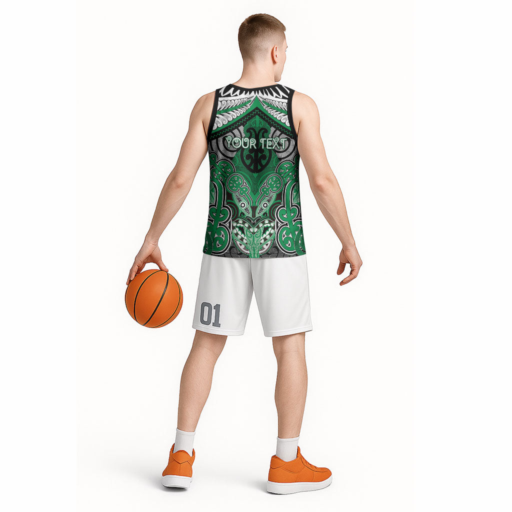 Aotearoa Iwi Ngai Tahu Personalised Basketball Jersey Maori Kowhaiwhai Pattern LT19 - Polynesian Pride