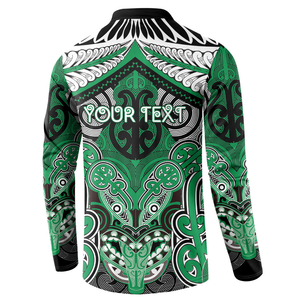 Aotearoa Iwi Ngai Tahu Personalised Button Sweatshirt Maori Kowhaiwhai Pattern LT19 - Polynesian Pride