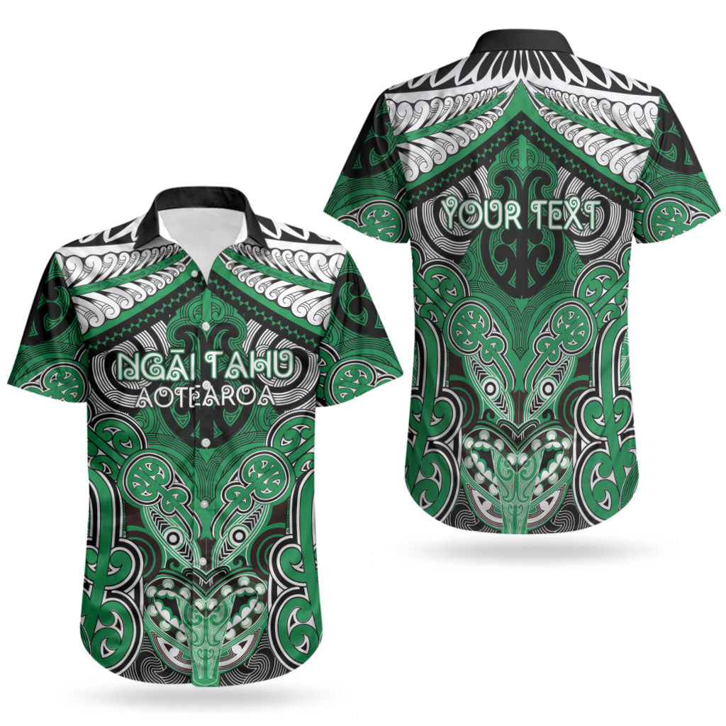 Aotearoa Iwi Ngai Tahu Personalised Couples Matching Off Shoulder Maxi Dress and Hawaiian Shirt Maori Kowhaiwhai Pattern LT19 - Polynesian Pride