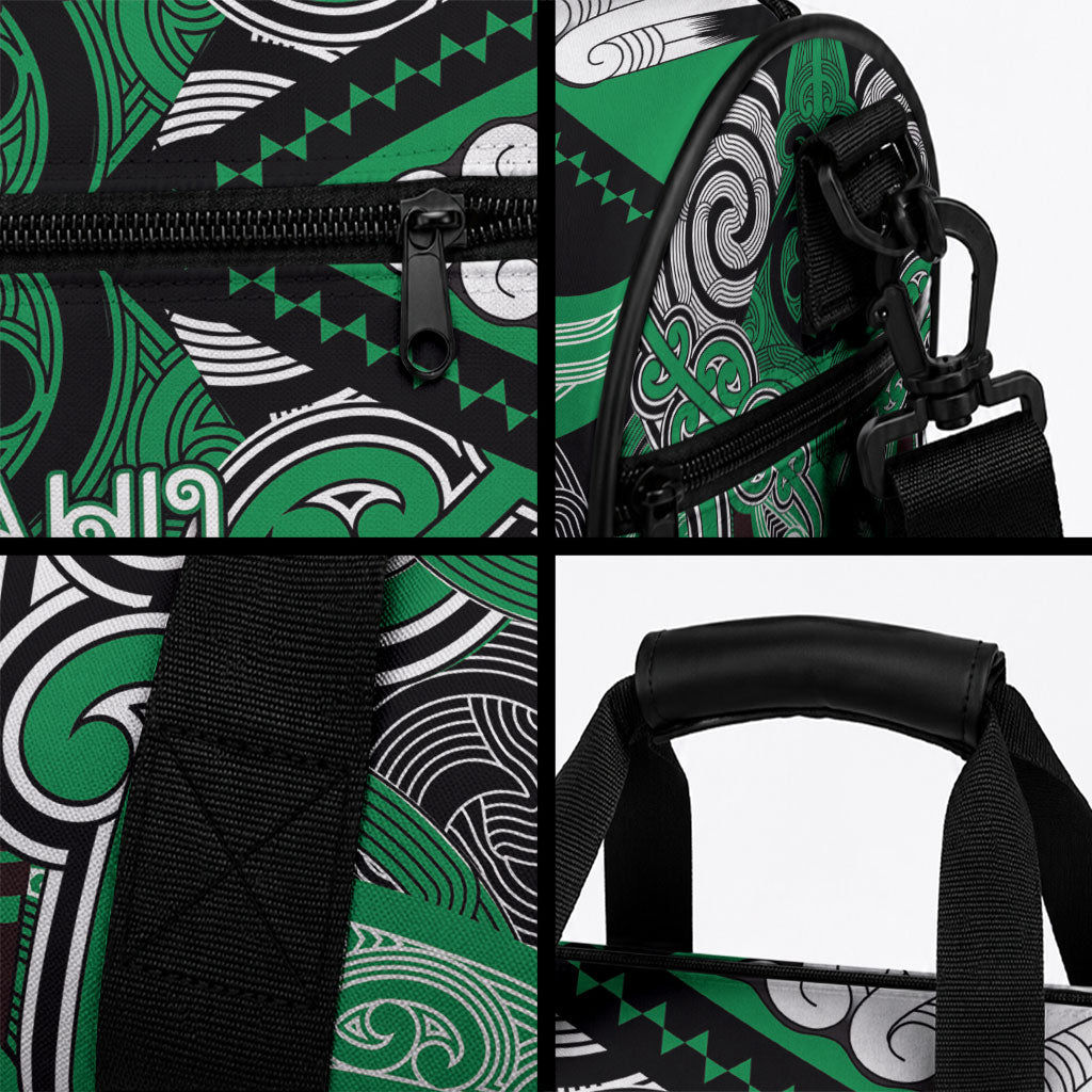 Aotearoa Iwi Ngai Tahu Duffle Bag Maori Kowhaiwhai Pattern LT19 - Polynesian Pride