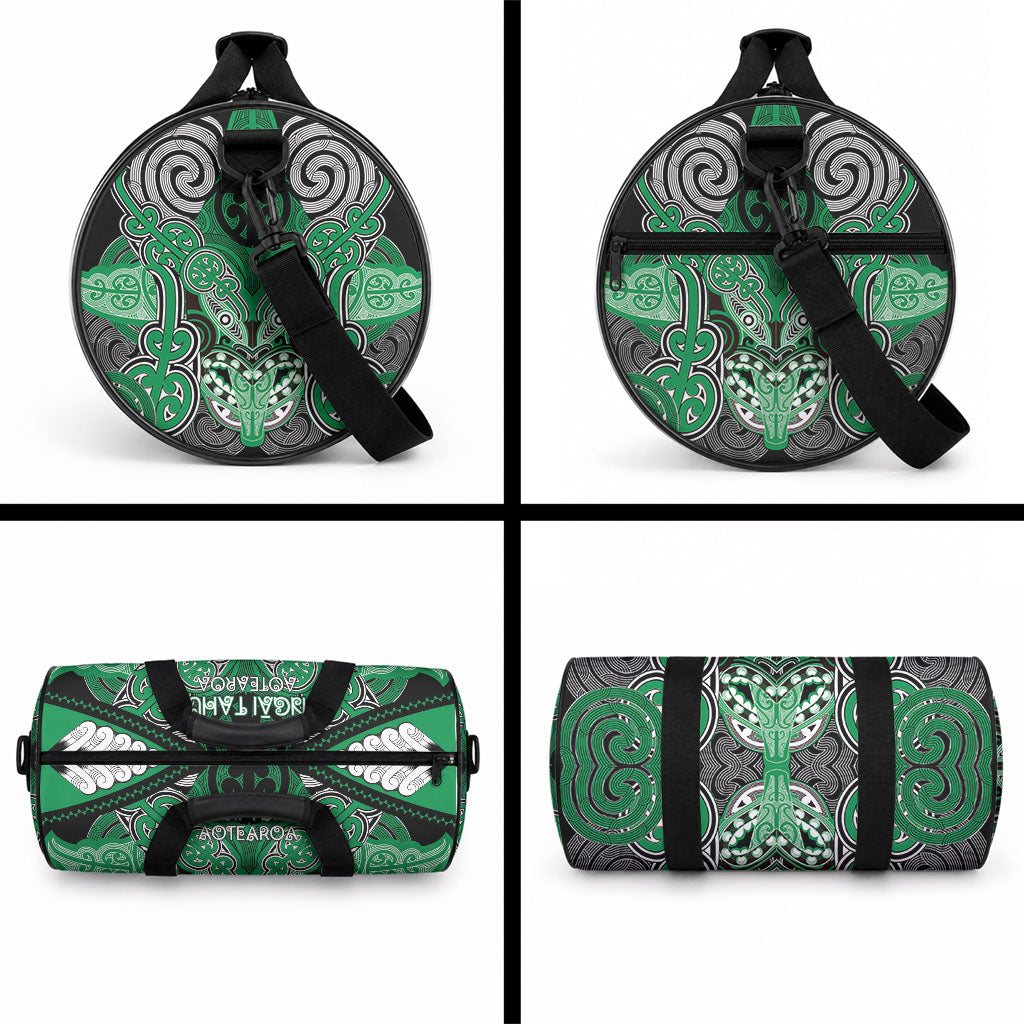 Aotearoa Iwi Ngai Tahu Duffle Bag Maori Kowhaiwhai Pattern LT19 - Polynesian Pride