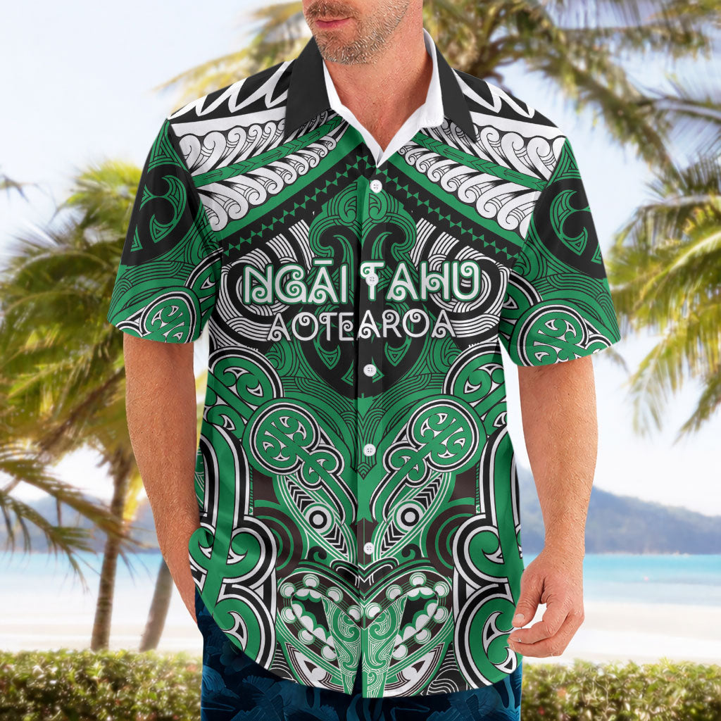 Aotearoa Iwi Ngai Tahu Personalised Hawaiian Shirt Maori Kowhaiwhai Pattern LT19 - Polynesian Pride