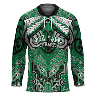 Aotearoa Iwi Ngai Tahu Personalised Hockey Jersey Maori Kowhaiwhai Pattern LT19 Unisex Green - Polynesian Pride