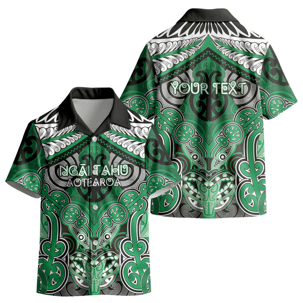 Aotearoa Iwi Ngai Tahu Personalised Kid Hawaiian Shirt Maori Kowhaiwhai Pattern LT19 - Polynesian Pride