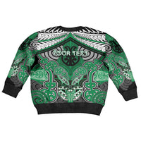 Aotearoa Iwi Ngai Tahu Personalised Kid Ugly Christmas Sweater Maori Kowhaiwhai Pattern LT19 - Polynesian Pride
