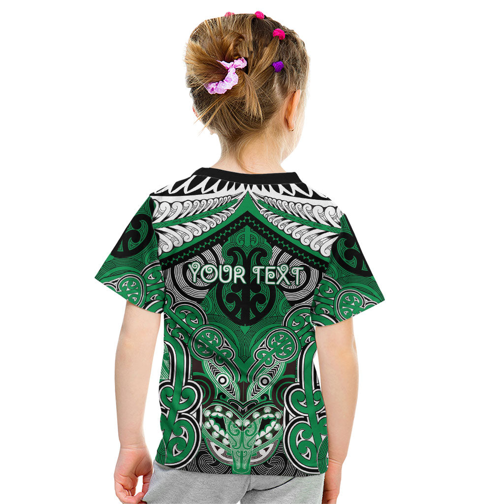 Aotearoa Iwi Ngai Tahu Personalised Kid T Shirt Maori Kowhaiwhai Pattern LT19 - Polynesian Pride