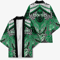Aotearoa Iwi Ngai Tahu Personalised Kimono Maori Kowhaiwhai Pattern LT19 - Polynesian Pride