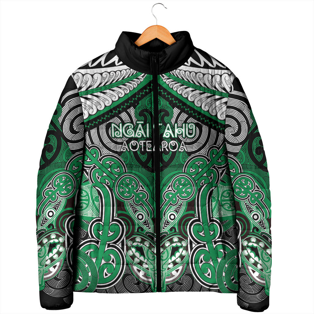 Aotearoa Iwi Ngai Tahu Personalised Padded Jacket Maori Kowhaiwhai Pattern LT19 - Polynesian Pride