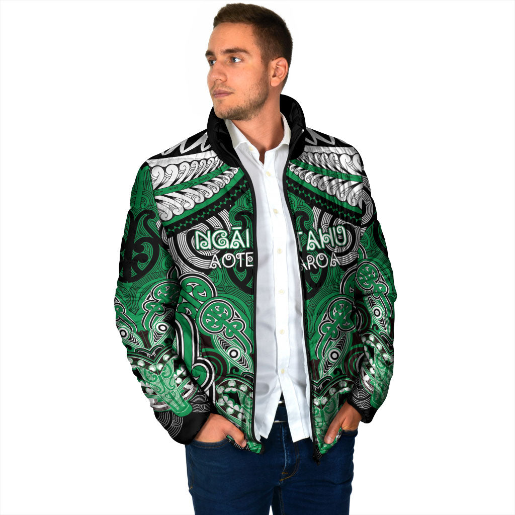 Aotearoa Iwi Ngai Tahu Personalised Padded Jacket Maori Kowhaiwhai Pattern LT19 - Polynesian Pride