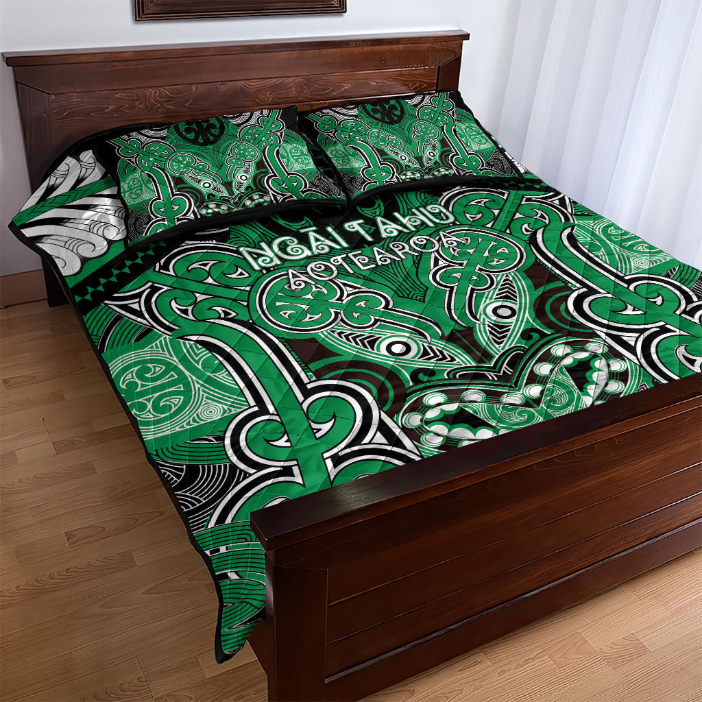 Aotearoa Iwi Ngai Tahu Quilt Bed Set Maori Kowhaiwhai Pattern LT19 - Polynesian Pride