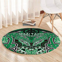 Aotearoa Iwi Ngai Tahu Round Carpet Maori Kowhaiwhai Pattern LT19 - Polynesian Pride