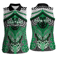Aotearoa Iwi Ngai Tahu Personalised Women Sleeveless Polo Shirt Maori Kowhaiwhai Pattern LT19 - Polynesian Pride