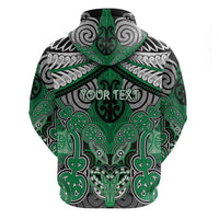 Aotearoa Iwi Ngai Tahu Personalised Zip Hoodie Maori Kowhaiwhai Pattern LT19 - Polynesian Pride