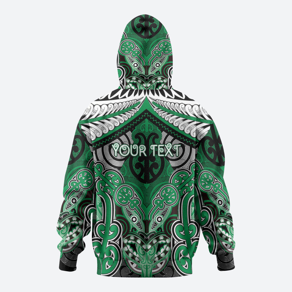 Aotearoa Iwi Ngai Tahu Personalised Zip Hoodie Maori Kowhaiwhai Pattern LT19 - Polynesian Pride