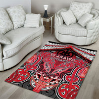 Aotearoa Iwi Te Arawa Area Rug Maori Kowhaiwhai Pattern LT19 - Polynesian Pride