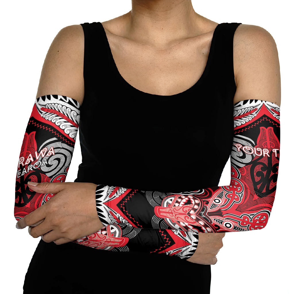 Aotearoa Iwi Te Arawa Personalised Arm Sleeves Maori Kowhaiwhai Pattern LT19 - Polynesian Pride