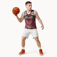 Aotearoa Iwi Te Arawa Personalised Basketball Jersey Maori Kowhaiwhai Pattern LT19 - Polynesian Pride