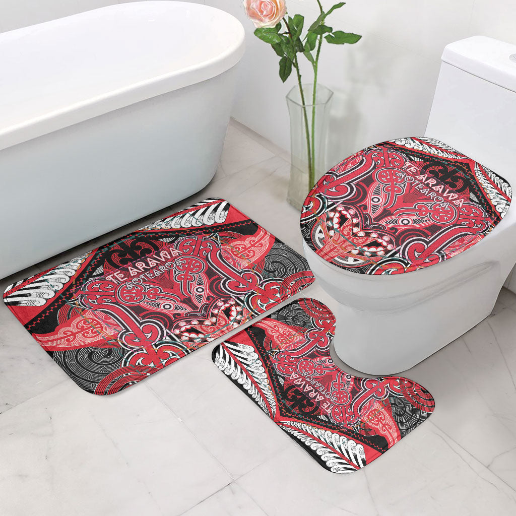 Aotearoa Iwi Te Arawa Bathroom Set Maori Kowhaiwhai Pattern LT19 - Polynesian Pride