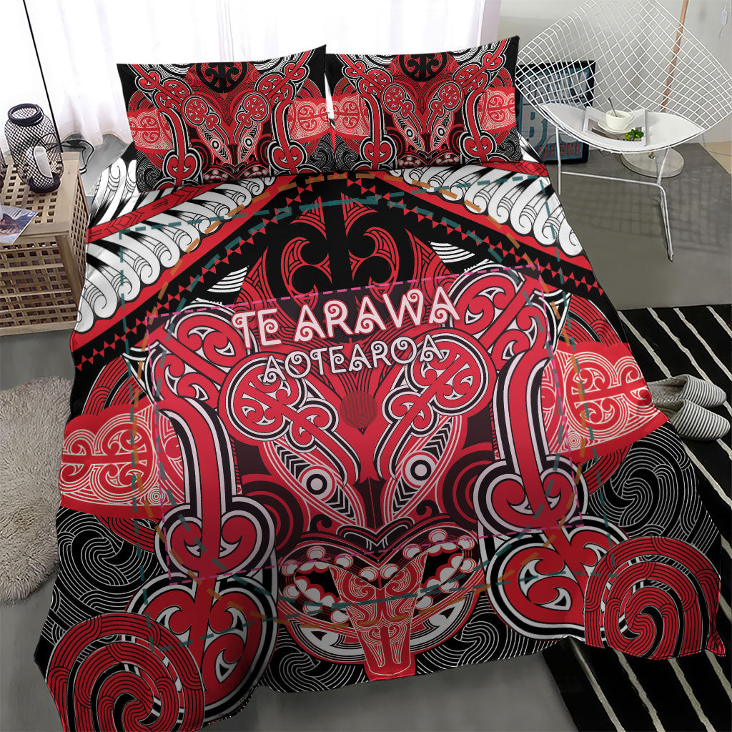 Aotearoa Iwi Te Arawa Bedding Set Maori Kowhaiwhai Pattern LT19 - Polynesian Pride