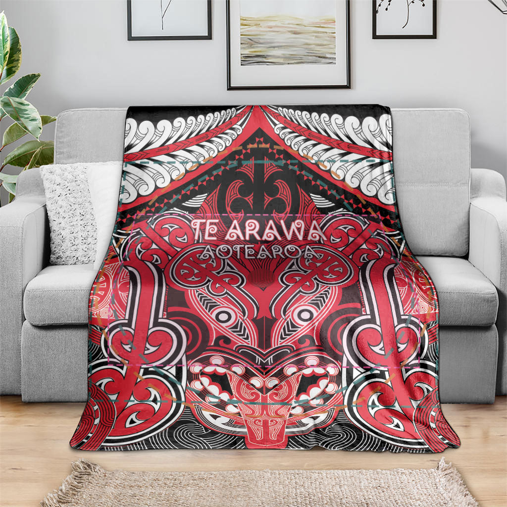 Aotearoa Iwi Te Arawa Blanket Maori Kowhaiwhai Pattern LT19 - Polynesian Pride