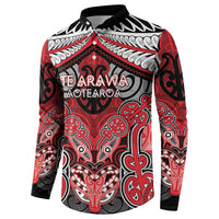 Aotearoa Iwi Te Arawa Personalised Button Sweatshirt Maori Kowhaiwhai Pattern LT19 - Polynesian Pride