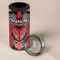 Aotearoa Iwi Te Arawa Personalised 4 in 1 Can Cooler Tumbler Maori Kowhaiwhai Pattern LT19 - Polynesian Pride