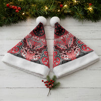 Aotearoa Iwi Te Arawa Personalised Christmas Santa Hat Maori Kowhaiwhai Pattern LT19 - Polynesian Pride