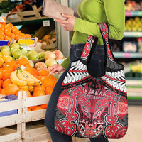 Aotearoa Iwi Te Arawa Grocery Bag Maori Kowhaiwhai Pattern LT19 - Polynesian Pride