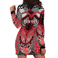 Aotearoa Iwi Te Arawa Personalised Hoodie Dress Maori Kowhaiwhai Pattern LT19 - Polynesian Pride