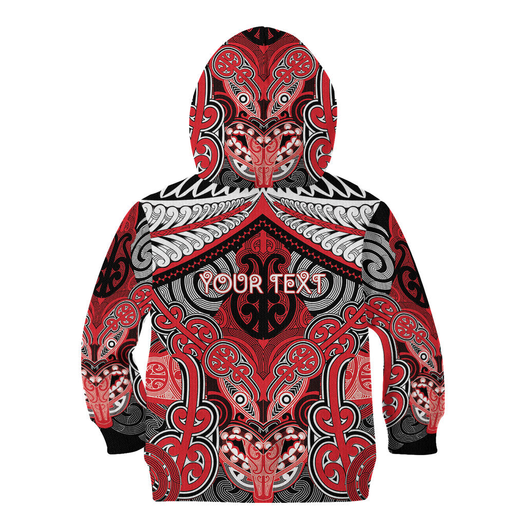 Aotearoa Iwi Te Arawa Personalised Kid Hoodie Maori Kowhaiwhai Pattern LT19 - Polynesian Pride