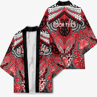 Aotearoa Iwi Te Arawa Personalised Kimono Maori Kowhaiwhai Pattern LT19 - Polynesian Pride
