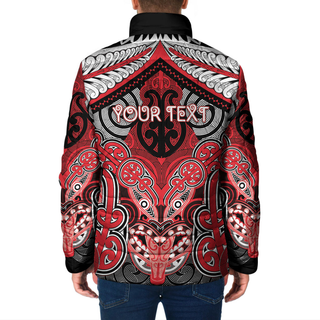 Aotearoa Iwi Te Arawa Personalised Padded Jacket Maori Kowhaiwhai Pattern LT19 - Polynesian Pride