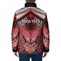 Aotearoa Iwi Te Arawa Personalised Padded Jacket Maori Kowhaiwhai Pattern LT19 - Polynesian Pride